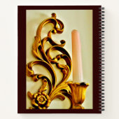 Gold Candle Sconce Notizblock (Rückseite)