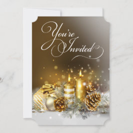 Gold Candles Party Ein perfektes Wochenende in Loc Einladung