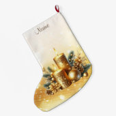 Gold Candles Weihnachtsfeiertag Strumpf Großer Weihnachtsstrumpf (Rückseite (Hängend))