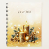 Gold Candles Weihnachtsfeiertage Planer (Vorderseite)