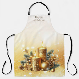Gold Candles Weihnachtsfeiertage Schürze