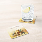 Gold Candles Weihnachtspapier Untersetzer (Vor Ort)