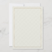 Gold Cap Abschluss Cream ID834 Einladung (Rückseite)