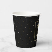 Gold Cap EDITABLE Abschluss Paper Cup Pappbecher (Rechts)