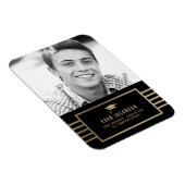 Gold Cap EDITABLE FARBEN Abschluss Magnet (Rechte Seite)