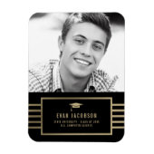 Gold Cap EDITABLE FARBEN Abschluss Magnet (Vertikal)