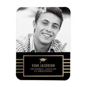 Gold Cap EDITABLE FARBEN Abschluss Magnet