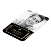 Gold Cap EDITABLE FARBEN Abschluss Magnet (Linke Seite)