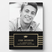 Gold Cap EDITABLE FARBEN Abschluss Plaque Fotoplatte (Vorderseite)