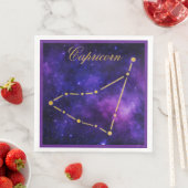 Gold Capricorn Constellation on Dark Galaxy| Serviette (Beispiel)
