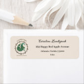 Gold Capricorn Zodiac Sign Embossed Blumenadresse (Insitu)