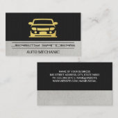 Gold Car Icon Visitenkarte (Vorne/Hinten)