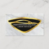 Gold Car | Marmorboden Visitenkarte (Vorderseite)