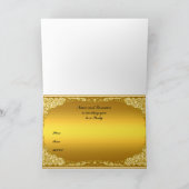 Gold Card "Come to our Party" Karte (Innenseite)