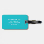 Gold Carousel Face Vintag Retro Carnival Foto Gepäckanhänger (Rückseite horizontal)