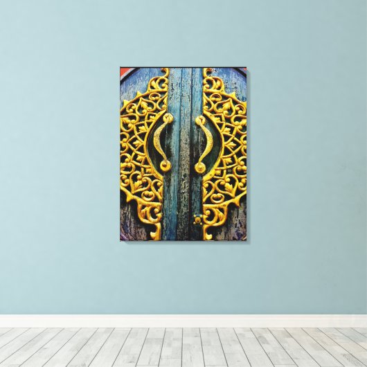 Gold Carving Leinwanddruck (Insitu (Holzboden))