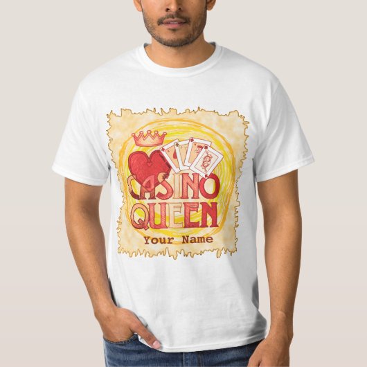 Gold Casino Queen T-Shirt (Vorderseite)