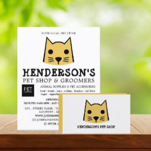 Gold Cat, Pet Store & Groomer Visitenkarte