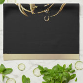 Gold Caviar Logo/Küchentücher Geschirrtuch (Gefaltet)