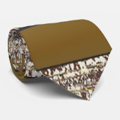 Gold Ceam Stripes Muster Krawatte (Gerollt)