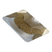 Gold Ceilenmotiv 3"x4" Magnet (Rechte Seite)