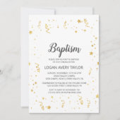 Gold Celebration Baptisse Einladung (Vorderseite)
