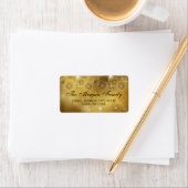 Gold Celebration Sparkle Weihnachtsadressen Labels Adressaufkleber (Insitu)
