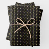 Gold Celestial Moon and Stars Black Geschenkpapier Set (Beispiel)