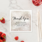 Gold Celestial Stars Vielen Dank Erste Kommune Serviette (Beispiel)