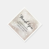Gold Celestial Stars Vielen Dank Erste Kommune Serviette (Ecke)