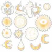 Gold Celestial Sticker Set (Vorderseite)