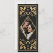 Gold Celestial Tarot Wedding Foto Save the Date Einladung (Rückseite)