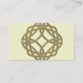 Gold Celtic Eternity Knot Wedding Platzkarten (Rückseite)