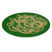 Gold Celtic Horse Pattern Schneidebrett (Ecke)