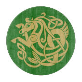Gold Celtic Horse Pattern Schneidebrett (Vorderseite)