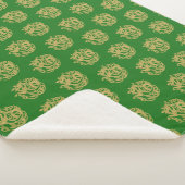 Gold Celtic Horse Pattern Sherpadecke (3/4)