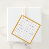 GOLD CELTIC KNOT 2" Quadratgarnmarken Geschenkanhänger (Beispiel)