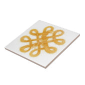 GOLD CELTIC KNOT 4,25" Square Keramik Tile Fliese (Seite)
