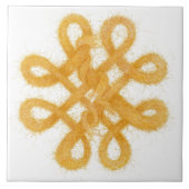 GOLD CELTIC KNOT 6" Quadrat Keramik Tile Fliese (Vorderseite)