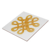 GOLD CELTIC KNOT 6" Quadrat Keramik Tile Fliese (Seite)