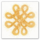 GOLD CELTIC KNOT 6" Vinyl Sticker (Vorderseite)