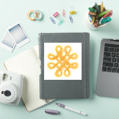 GOLD CELTIC KNOT 6" Vinyl Sticker (iPad Hülle)