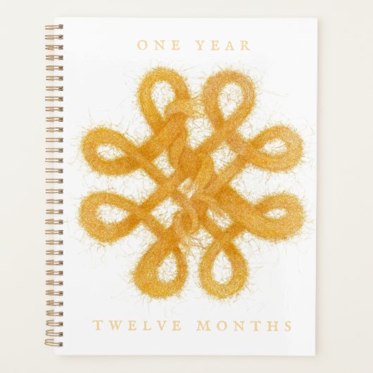 GOLD CELTIC KNOT 8.5x11 Planer / Kalender (Vorderseite)
