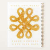 GOLD CELTIC KNOT 8.5x11 Planer / Kalender (Rückseite)