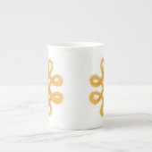 GOLD CELTIC KNOT Bone China Tasse (Vorderseite)