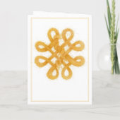 GOLD CELTIC KNOT danke Karte (Rückseite)