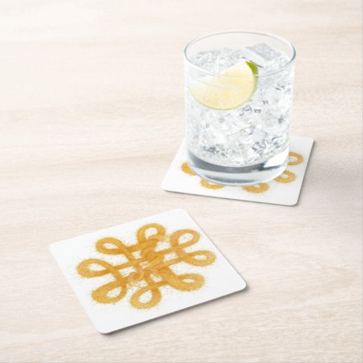 GOLD CELTIC KNOT Diamant Paper Untersetzer (Vor Ort)