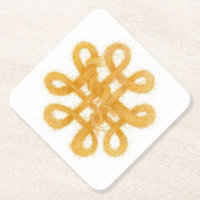 GOLD CELTIC KNOT Diamant Paper Untersetzer