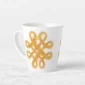 GOLD CELTIC KNOT Latte Tasse (Linke Ecke)