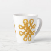 GOLD CELTIC KNOT Latte Tasse (Rechte Ecke)